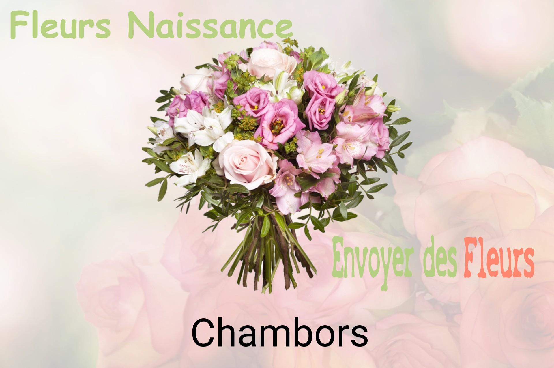 Bouquet de fleurs de naissance livré à Chambors